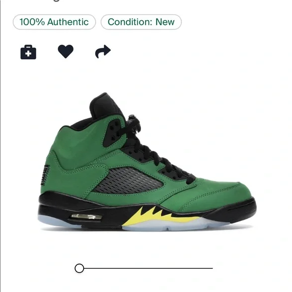 Jordan 5s condition new green And yellow good shoe if you’re a fan of the retros Jordan 5 Retro SE  main image 2